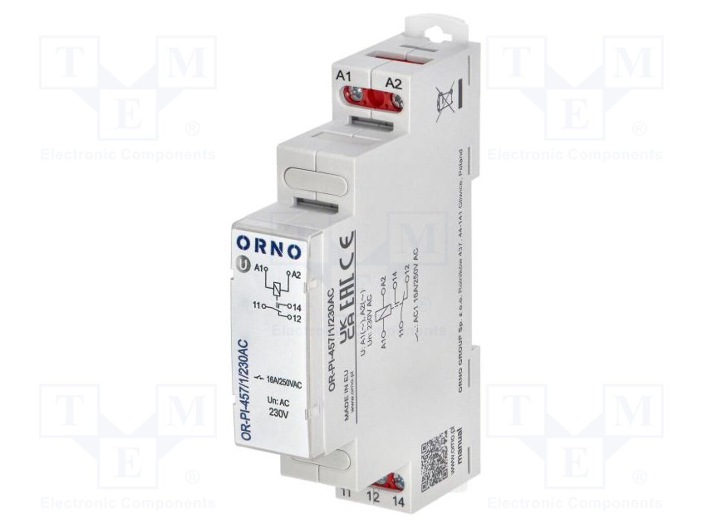 ORNO OR-PI-457/1/230AC Asennusrele 230VAC