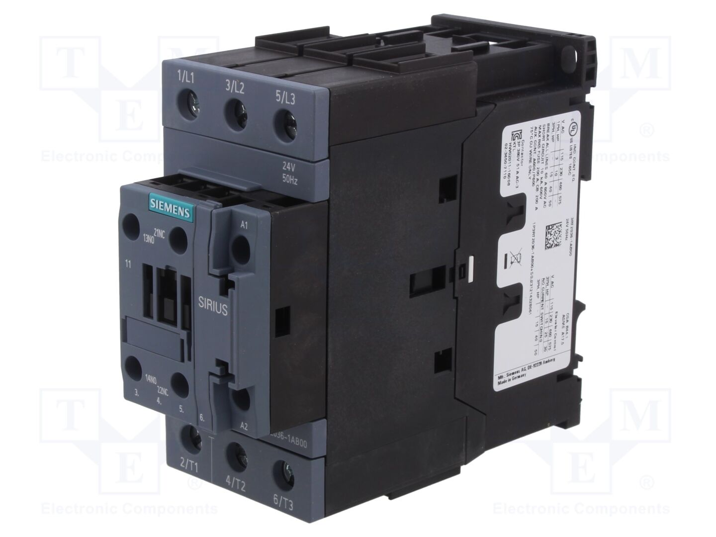 SIEMENS 3RT2036-1AB00 Kontaktori 50A