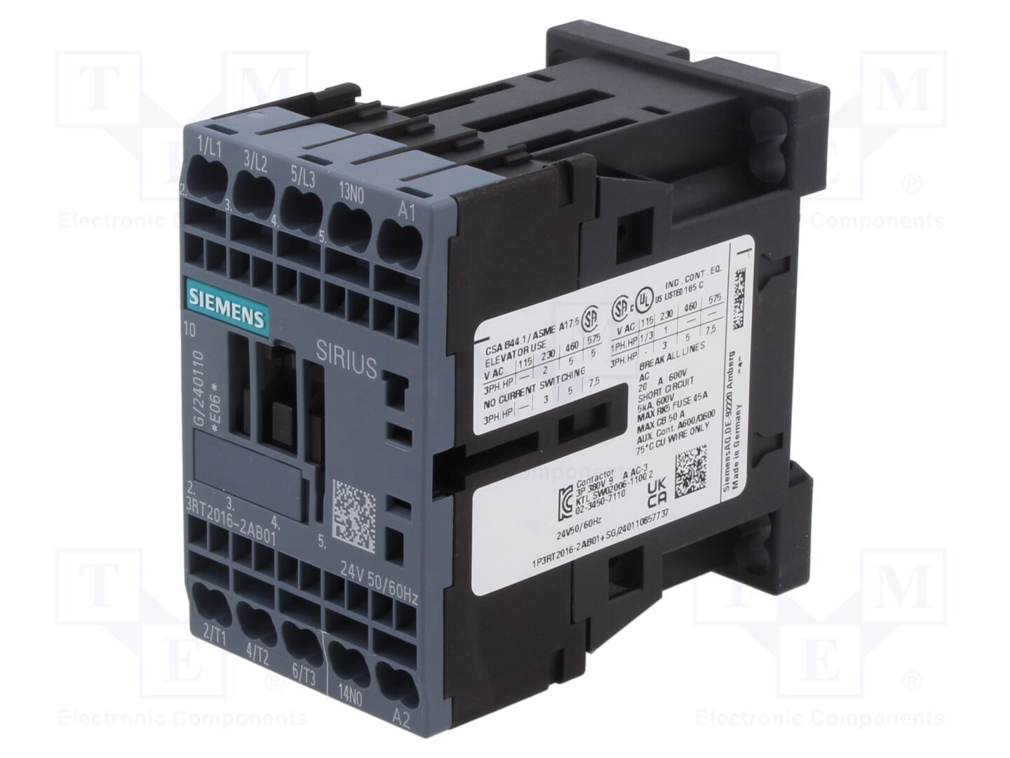 SIEMENS 3RT2016-2AB01 Kontraktori 9A