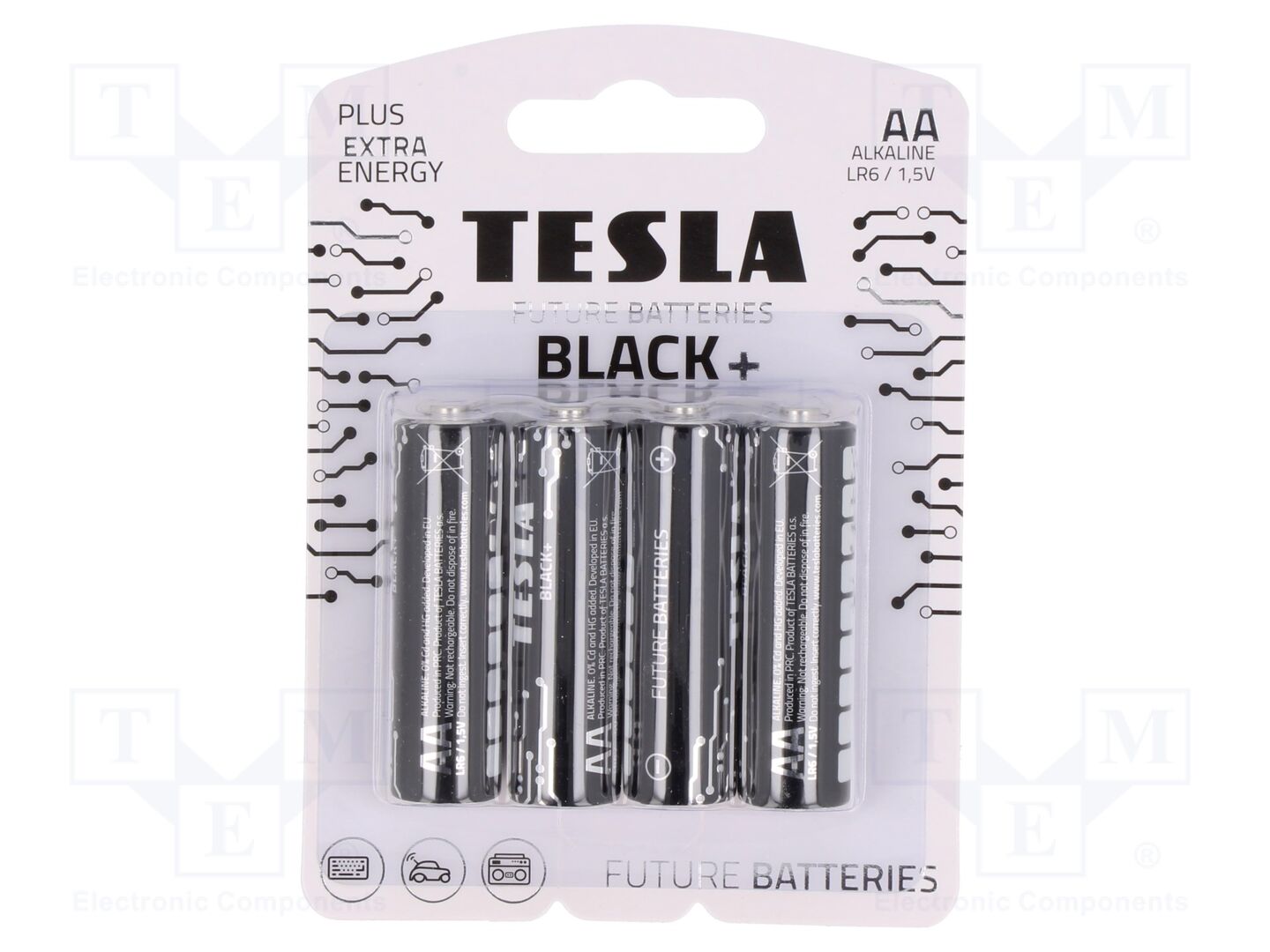 TESLA BATTERIES BAT-LR6B/TESLA-B4 Alkaliparisto 1.5V (50 kpl erä)