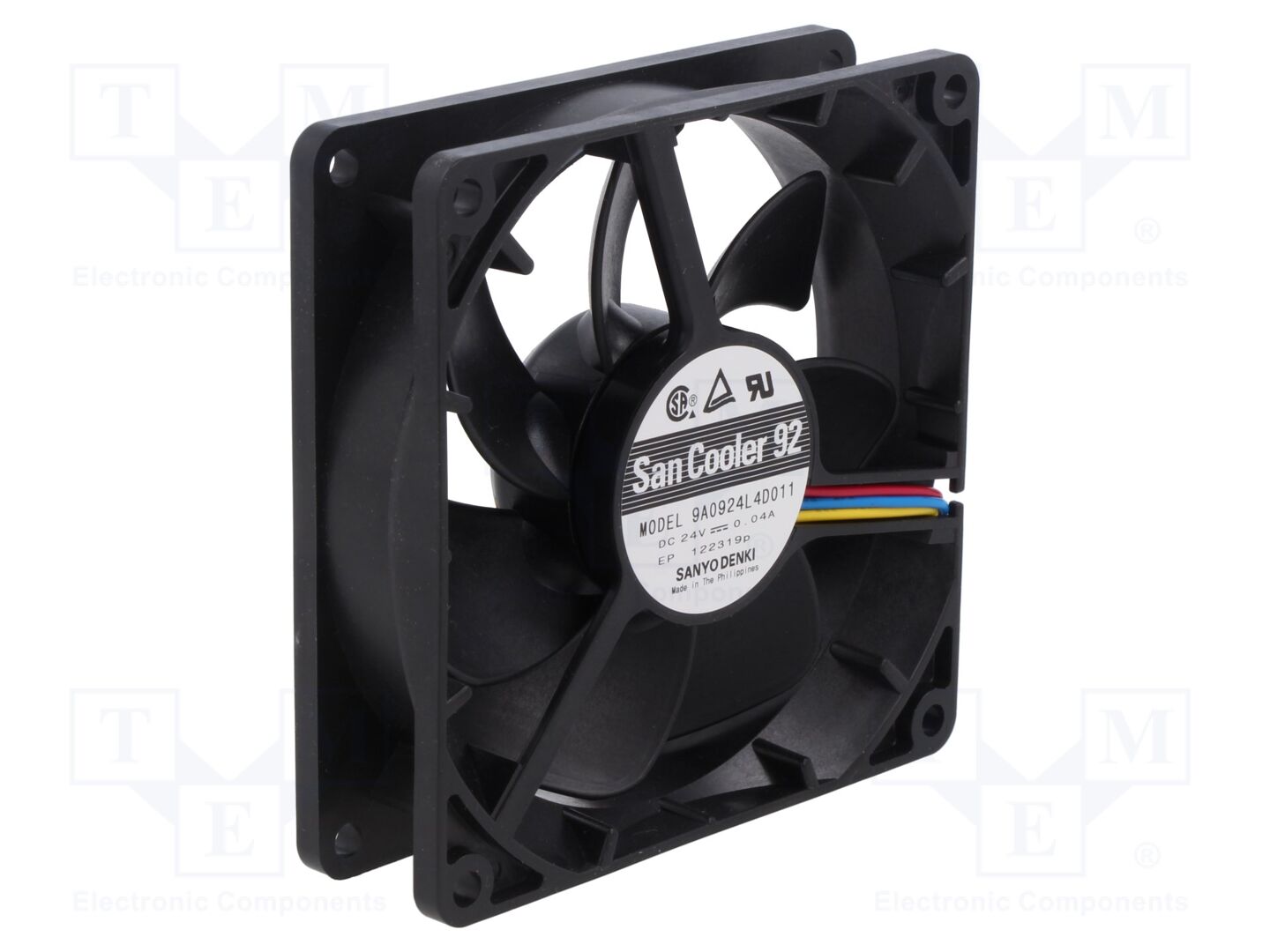 SANYO DENKI 9A0924L4D011 Aksiaalituuletin 24VDC