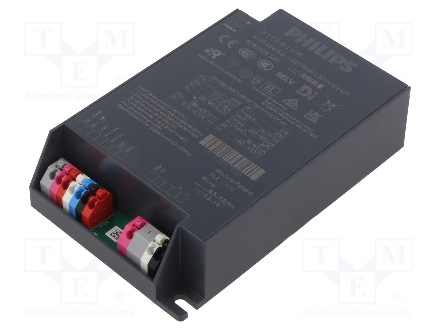 PHILIPS XI SR 40W 0.2-1.0A Kytkentäsähköinen LED-virtalähde 230V