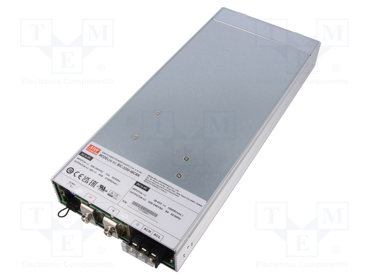 MEAN WELL BIC-2200-48CAN Sisäänrakennettu kytkentävirtalähde 2160W 48VDC 45A