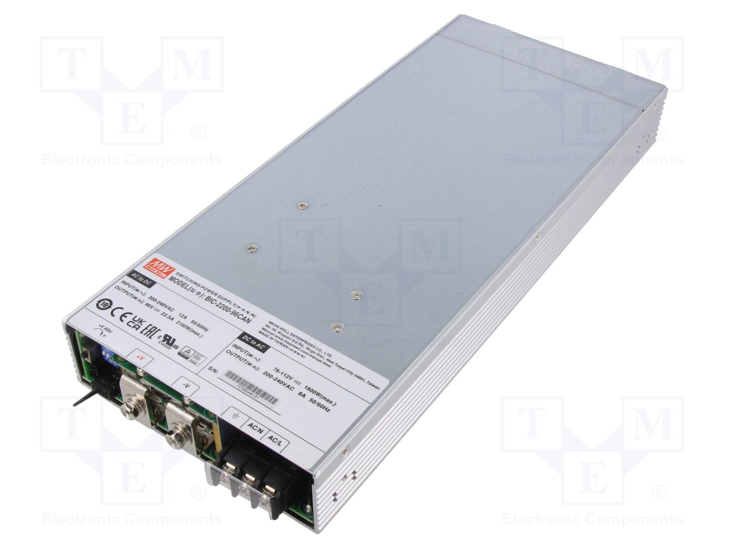 MEAN WELL BIC-2200-96CAN Sisäänrakennettu kytkentävirtalähde 2160W 96VDC