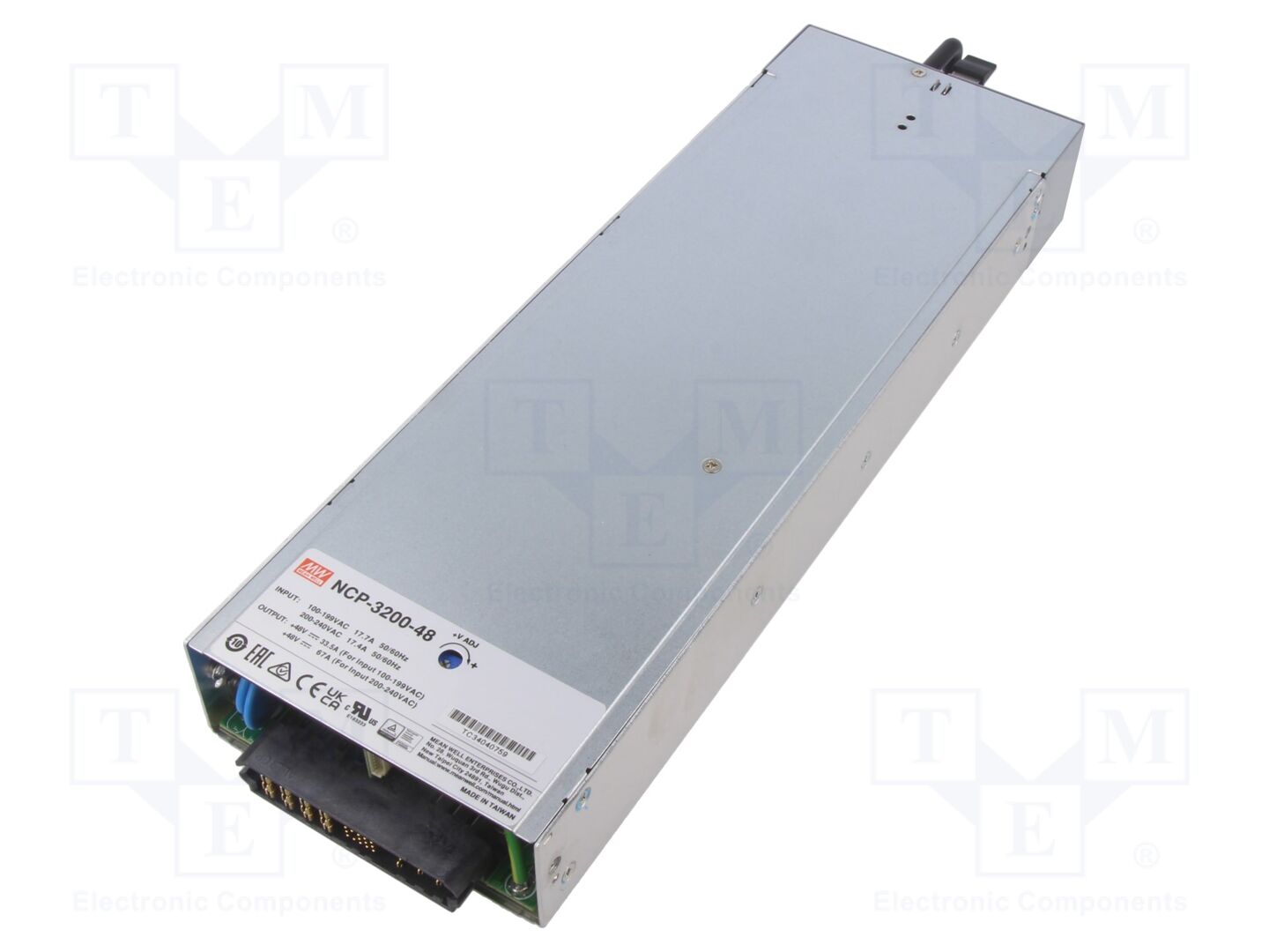 MEAN WELL NCP-3200-48 Sisäänrakennettu kytkentäsähkönsyöttö 3216W 48VDC 67A