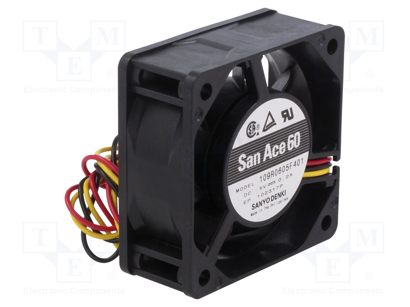 SANYO DENKI 109R0605F401 Aksiaalituuletin 5VDC