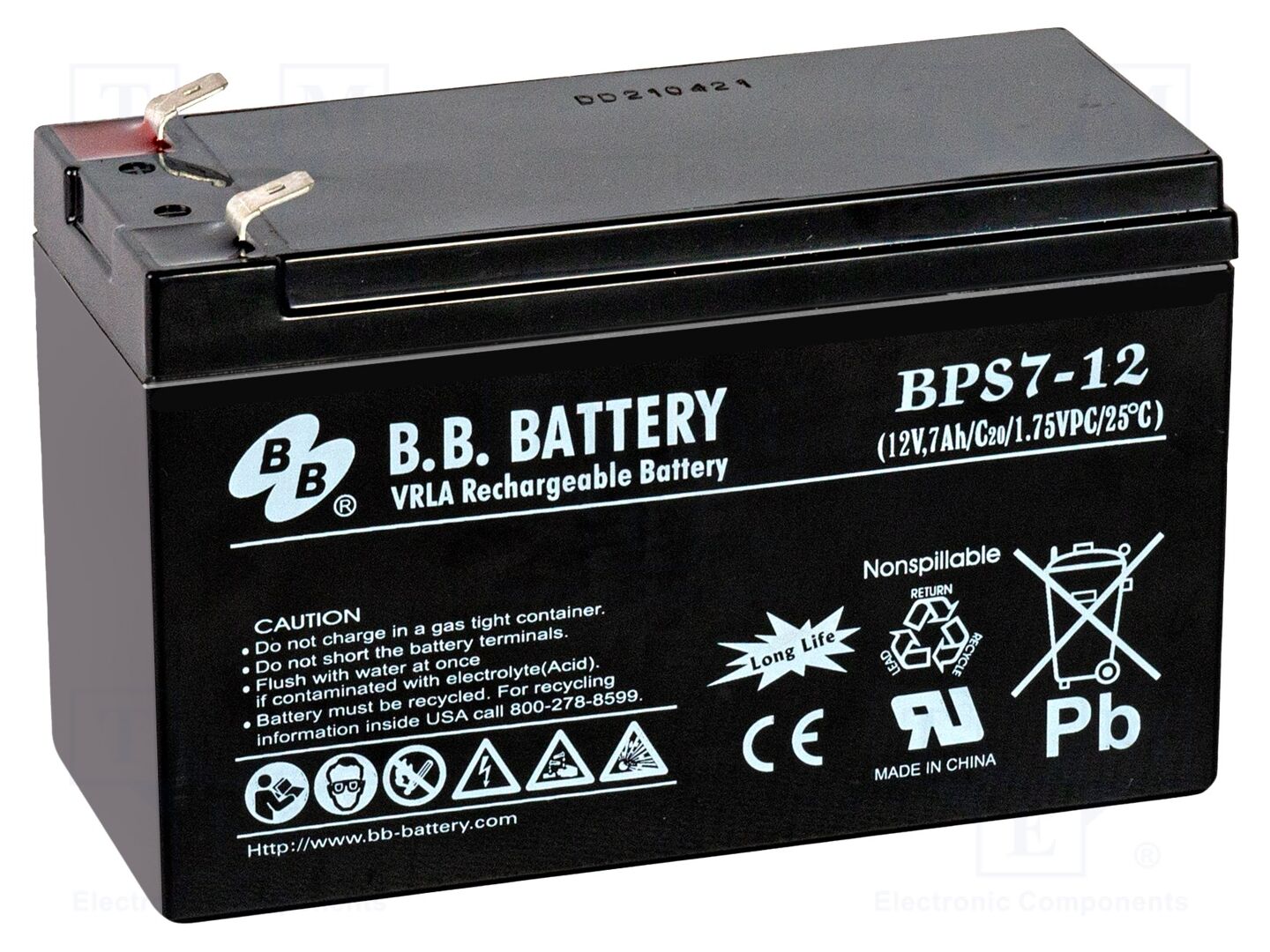 B.B. Battery ACCU-BPS7-12/BB Happo-lyijyakku 12V