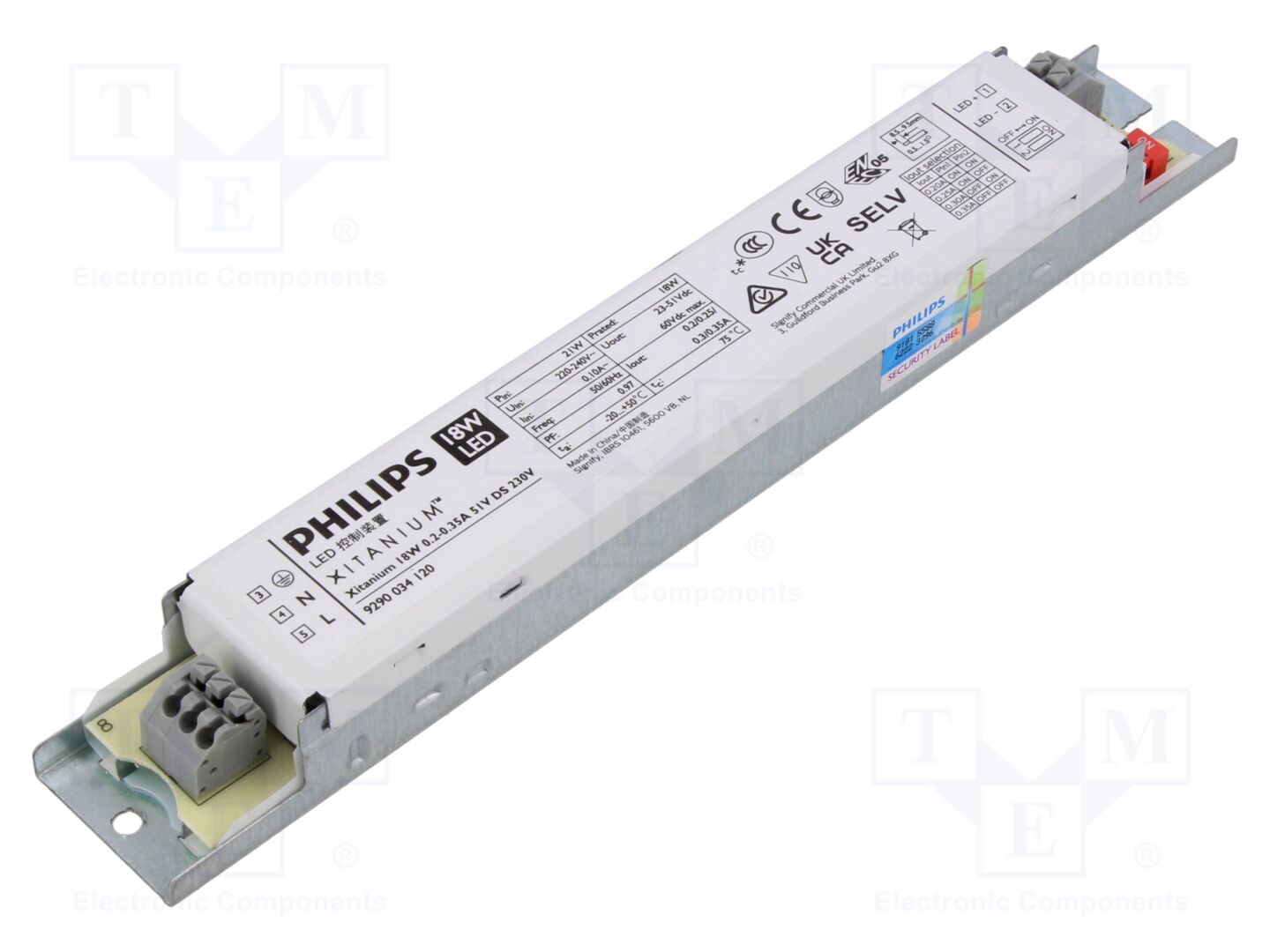 PHILIPS XITANIUM 18W LED-virtalähde 51V 0.2-0.35A 230V