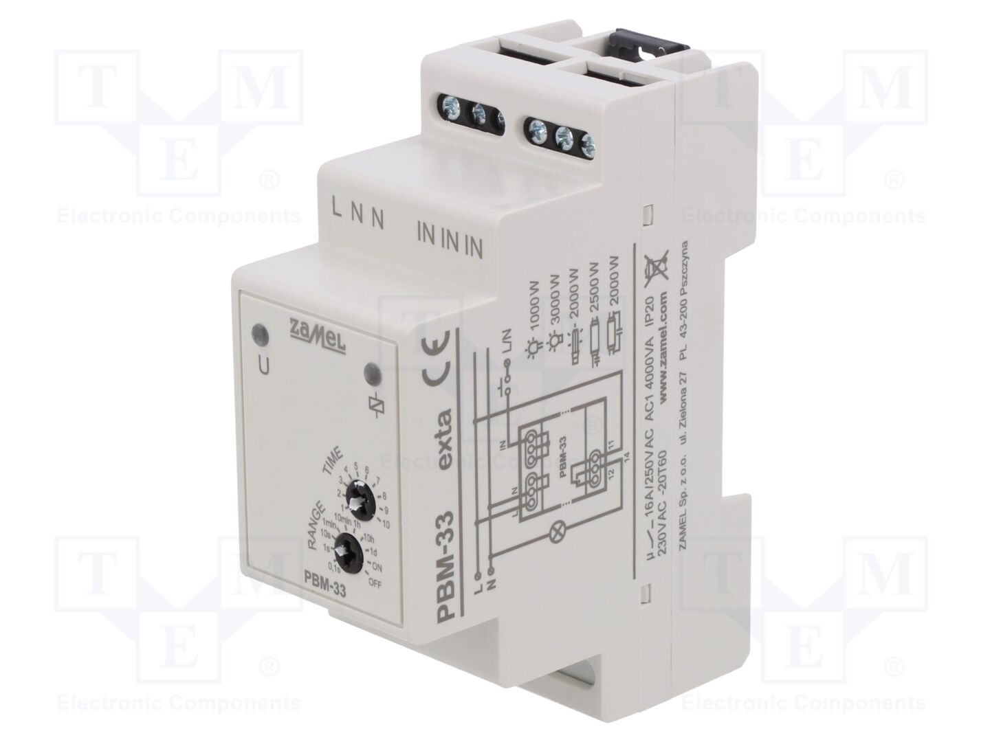 ZAMEL PBM-33 Asennusrele 230VAC