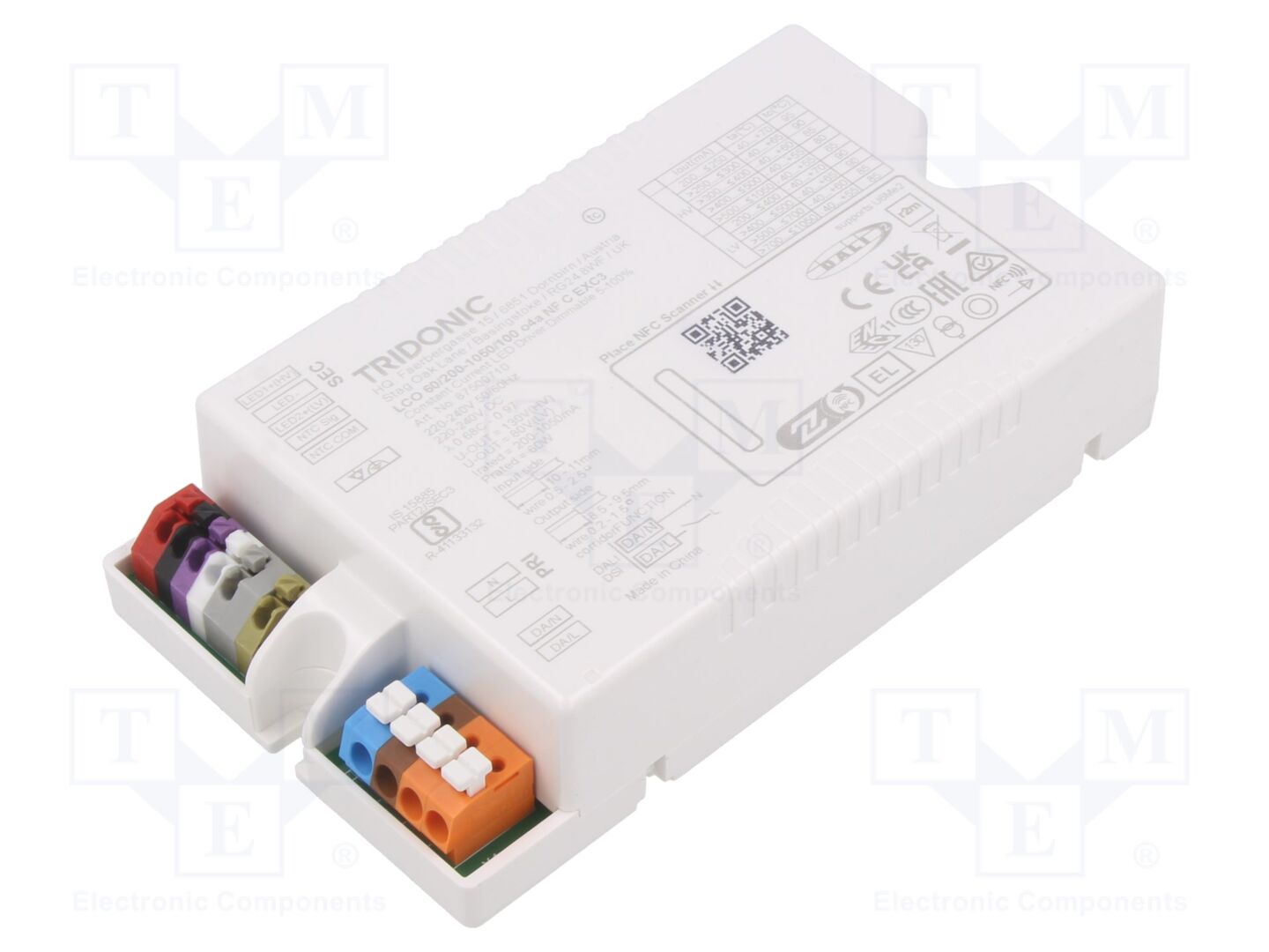 TRIDONIC LCO 60/200-1050/100 O4A NF C EXC3 LED-virtalähde DALI 2 60W