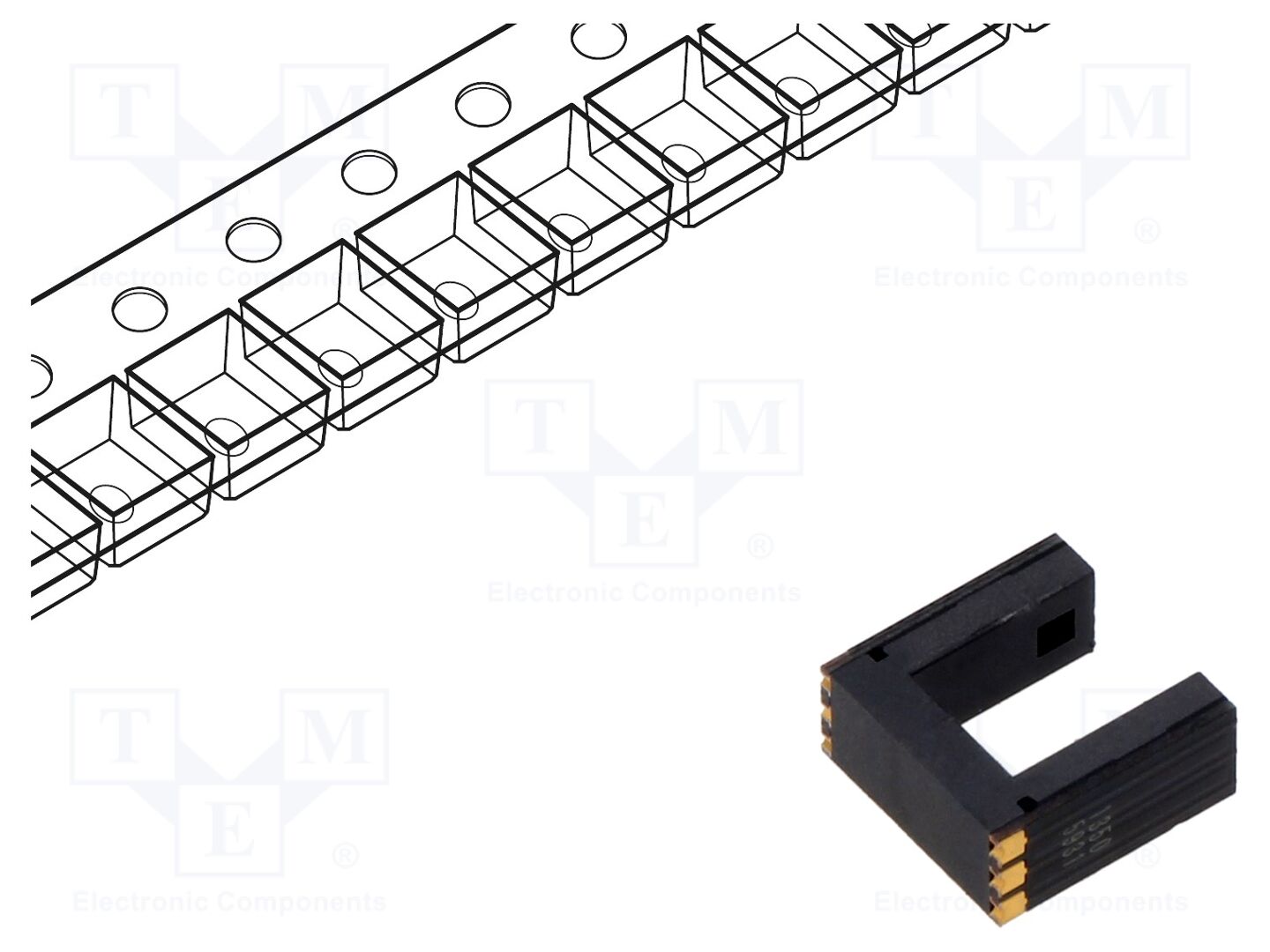 OMRON Electronic Components EE-SX1350 Valokenno 5mm (50 kpl erä)