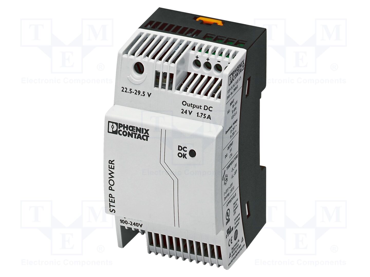 PHOENIX CONTACT STEP-PS/24/1.75 Kytkinlähde DIN-kiskoon 24VDC 42W
