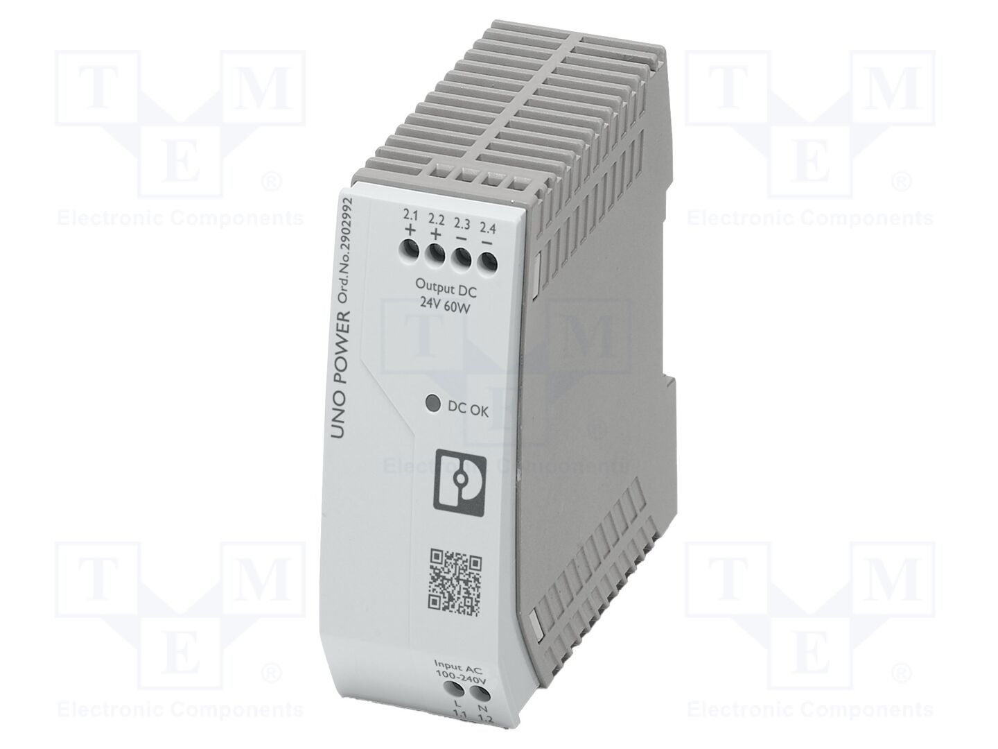 PHOENIX CONTACT UNO/1AC/24DC/60W DIN-kiskoon asennettava kytkentävirtalähde