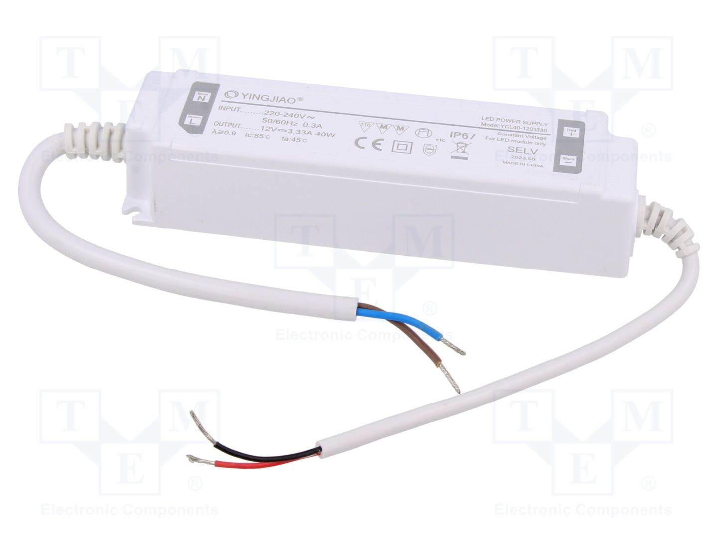 YINGJIAO YCL40-40-12 LED-virtalähde 40W 12VDC 3.33A
