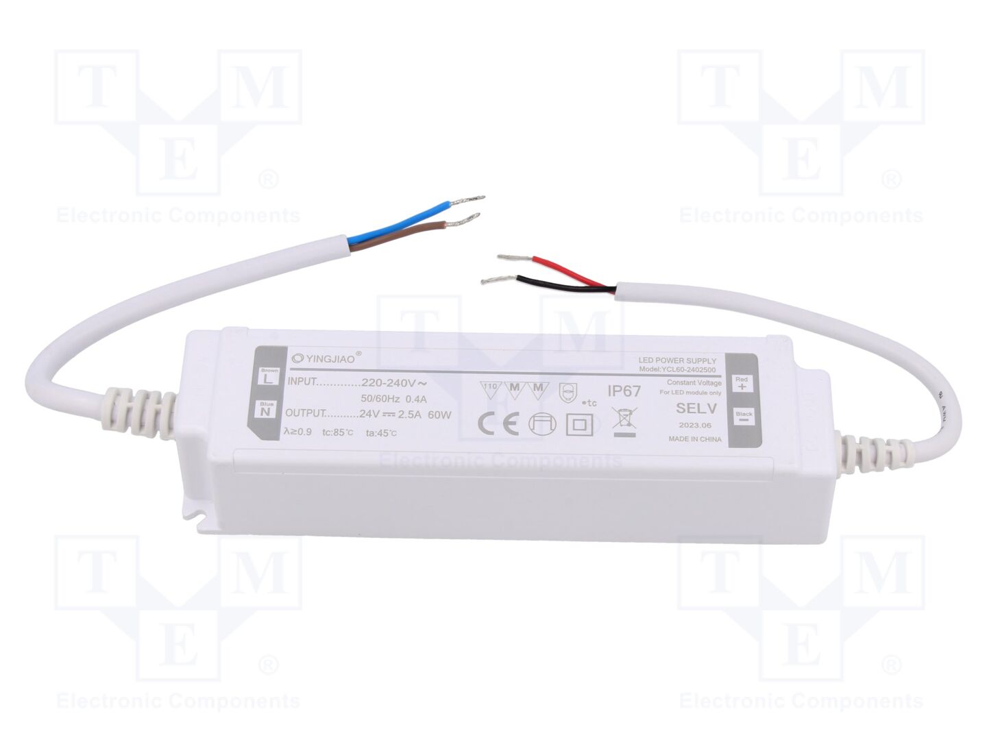 YINGJIAO YCL60-60-24 LED-verkkolaite 60W 24VDC 2.5A