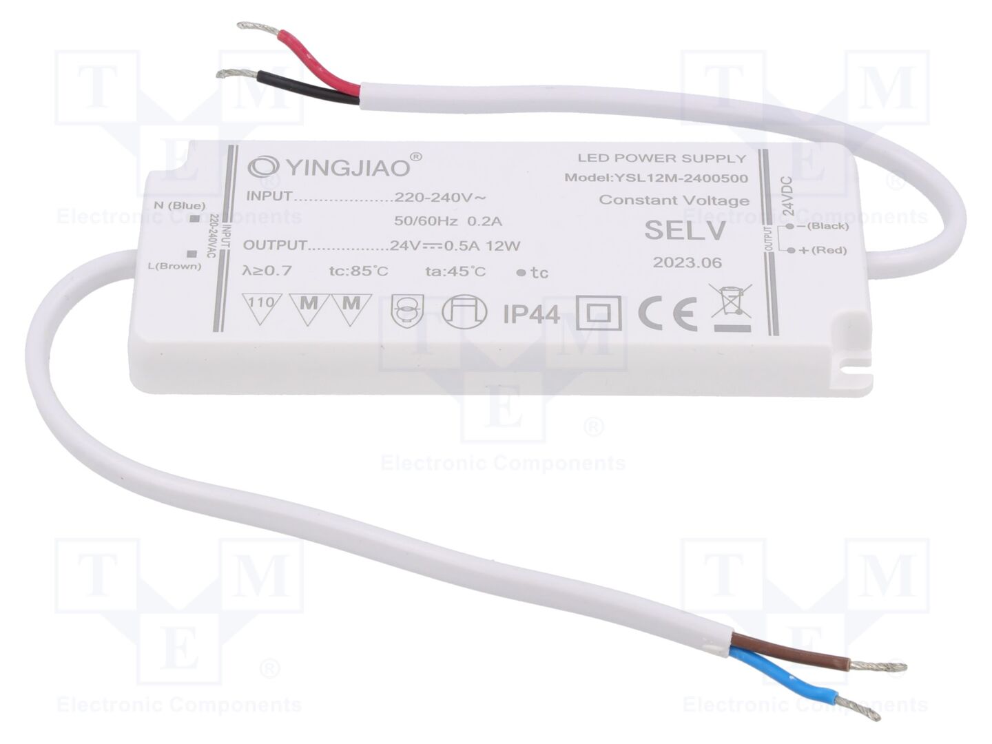 YINGJIAO YSL12M-12-24 LED-verkkolaite 12W 24VDC 500mA