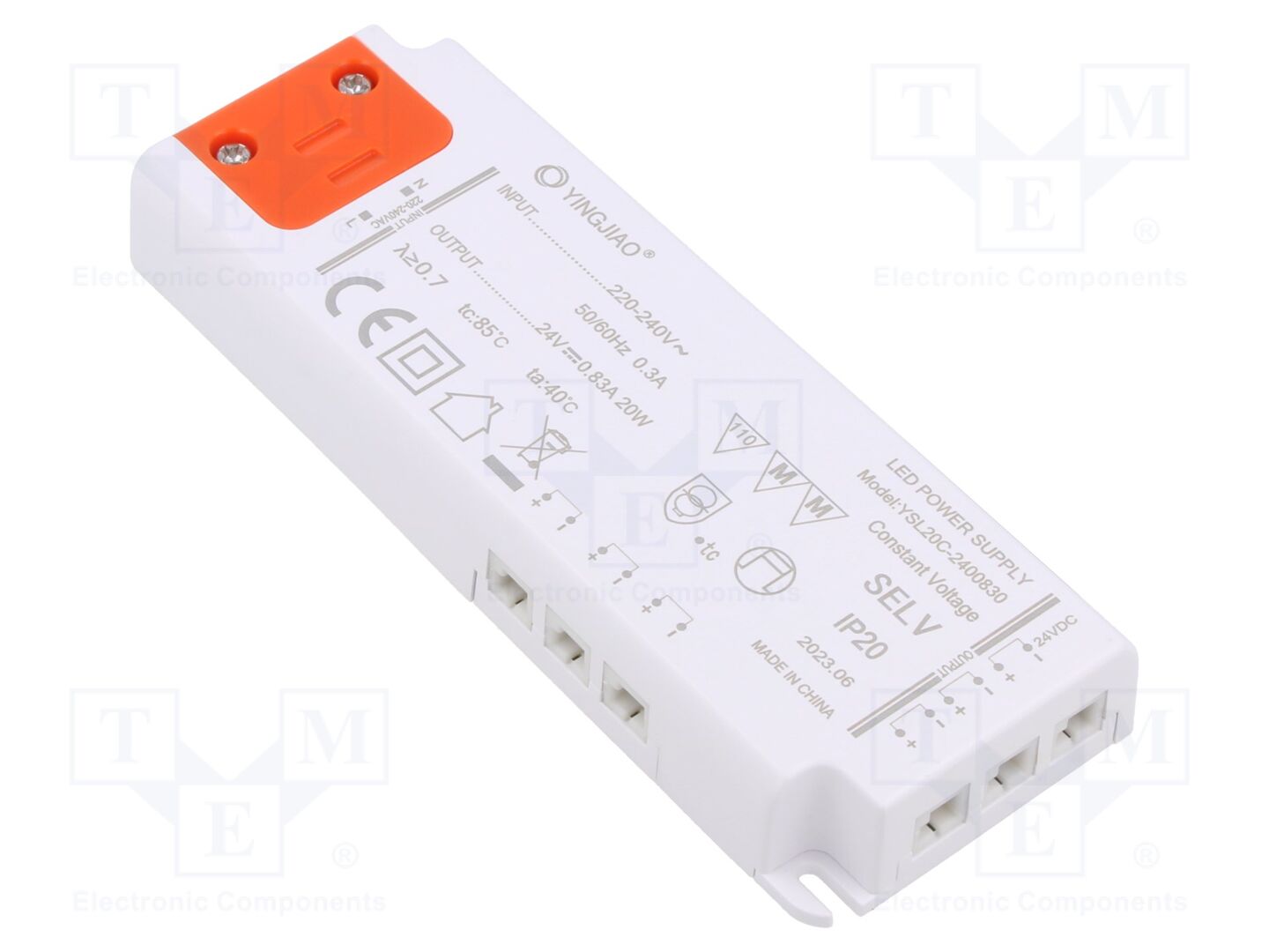 YINGJIAO YSL20C-20-24 LED-virtalähde 20W 24VDC 833mA