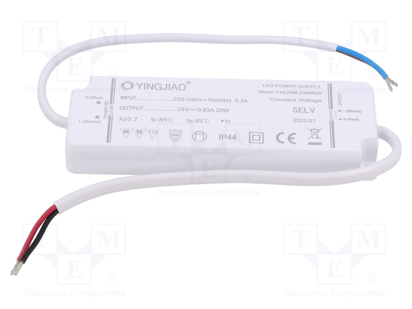YINGJIAO YSL20M-20-24 LED-verkkolaite 20W 24VDC 830mA