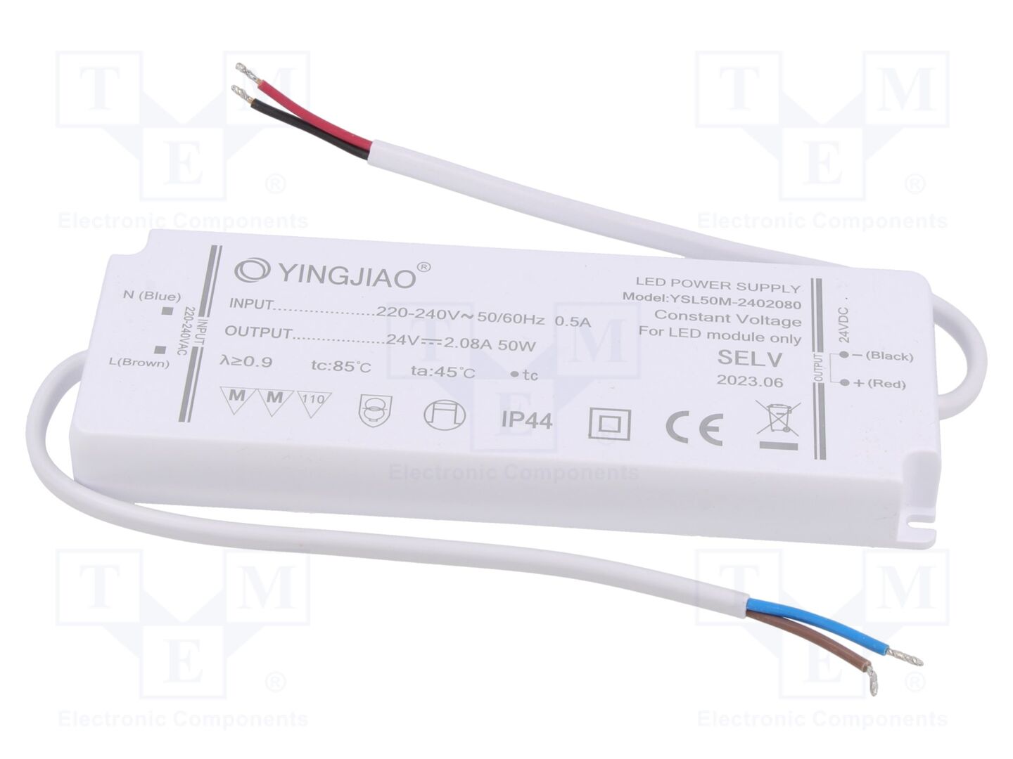 YINGJIAO YSL50M-50-24 LED-virtalähde 50W 24VDC