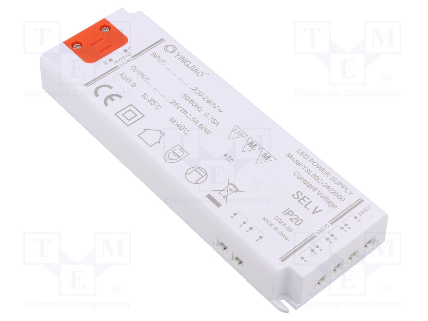YINGJIAO YSL60C-60-24 LED-virtalähde 60W 24VDC 2.5A