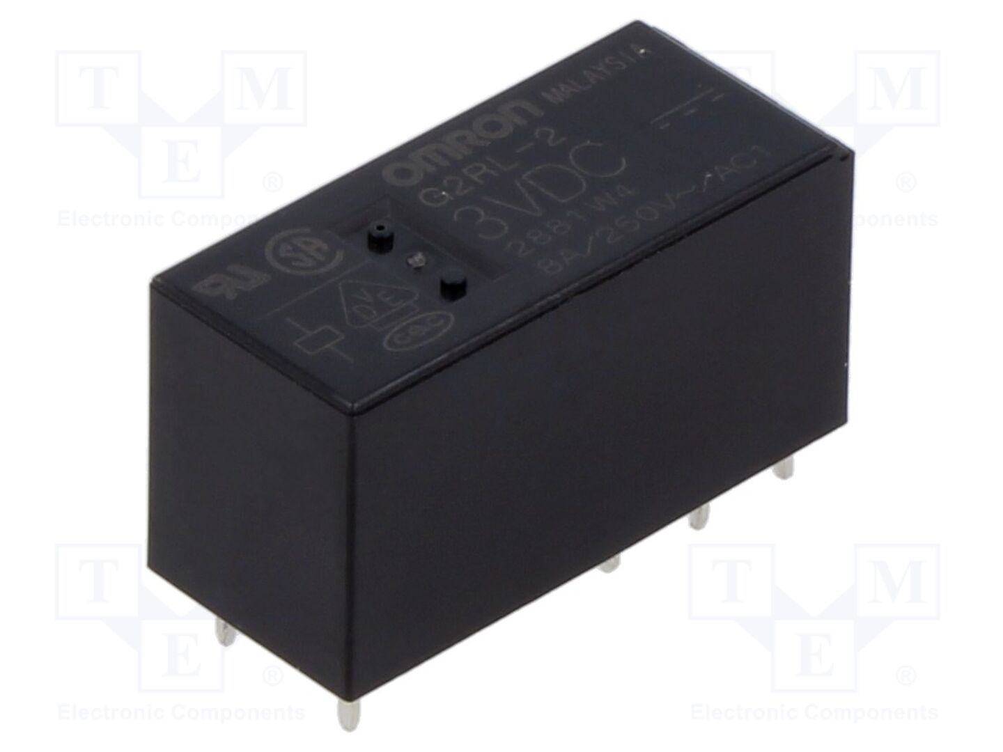 OMRON Electronic Components G2RL-2-DC3 Sähkömagneettinen rele 3VDC