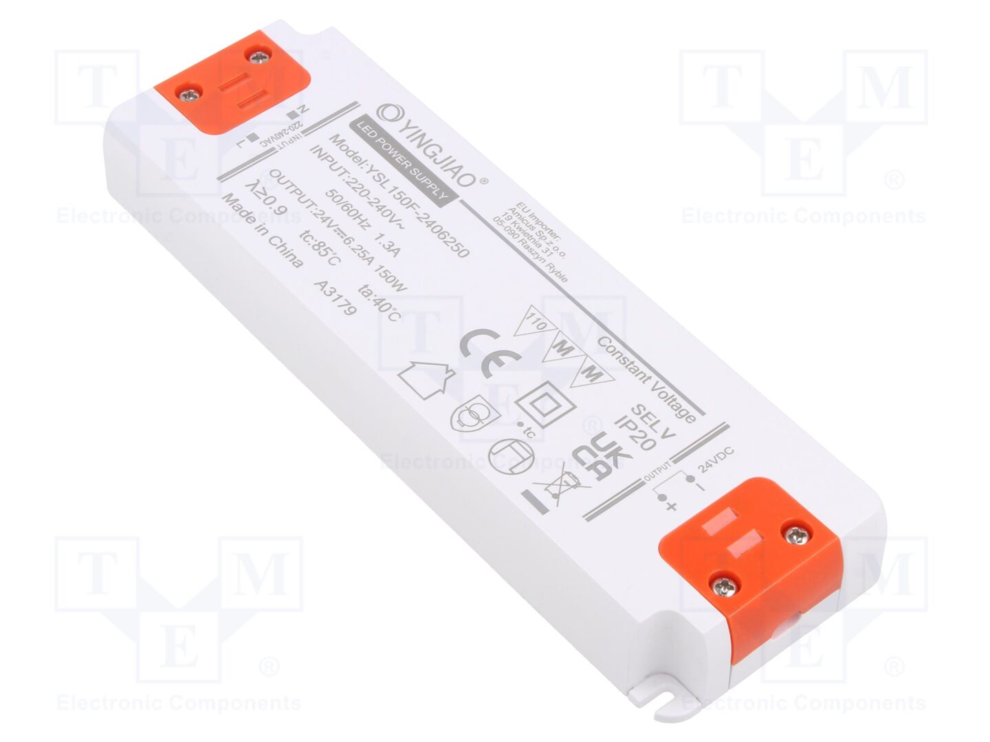 YINGJIAO YSL150F-150-24 LED-virtalähde 150W 24VDC 6.25A