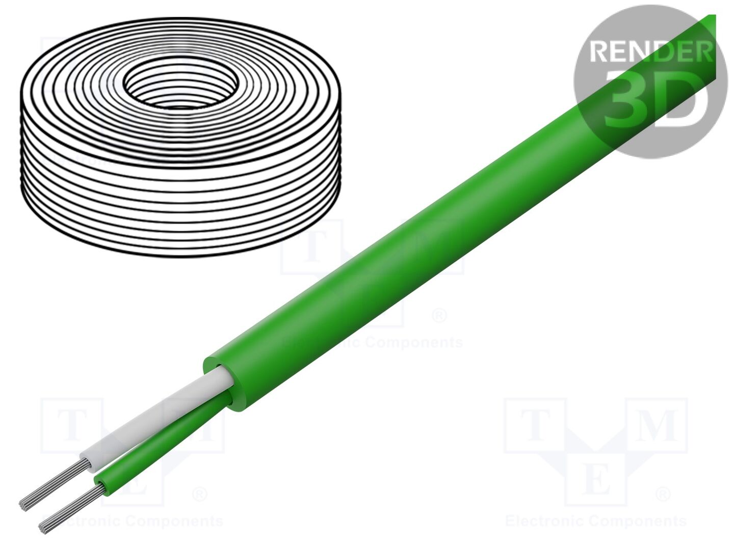 HELU 48049 Lämpöparin korjauskaapeli 2x1,5 mm²