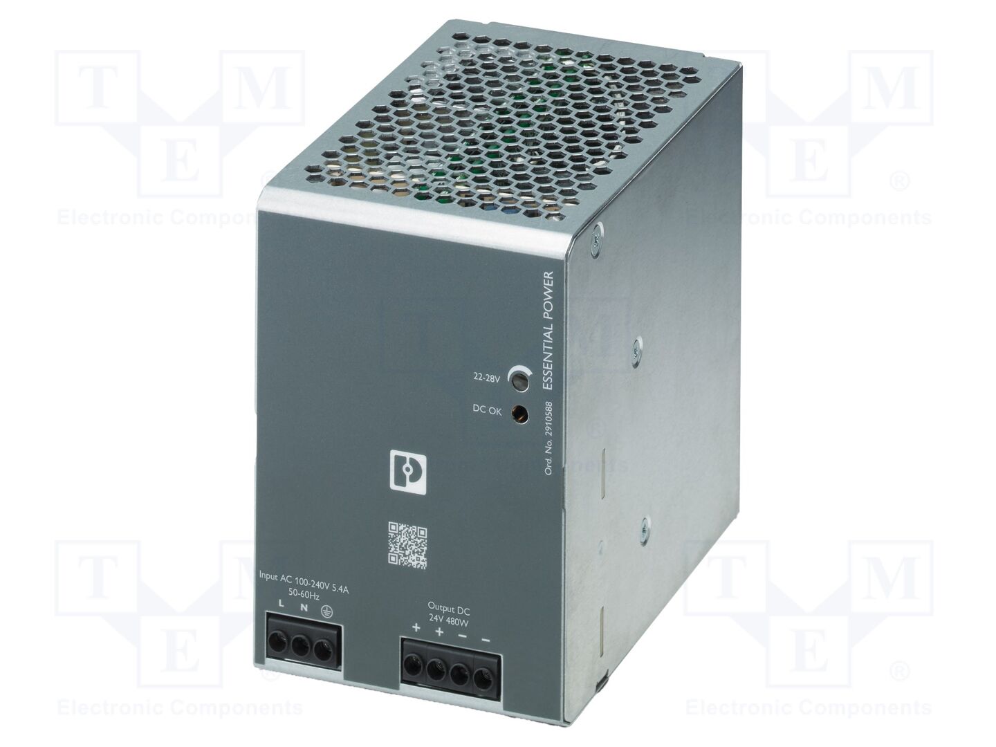 PHOENIX CONTACT ESSENTIAL-PS/1AC/24DC/480W/EE DIN-kiskokytketty kytkentävirtalähde 480W 24VDC