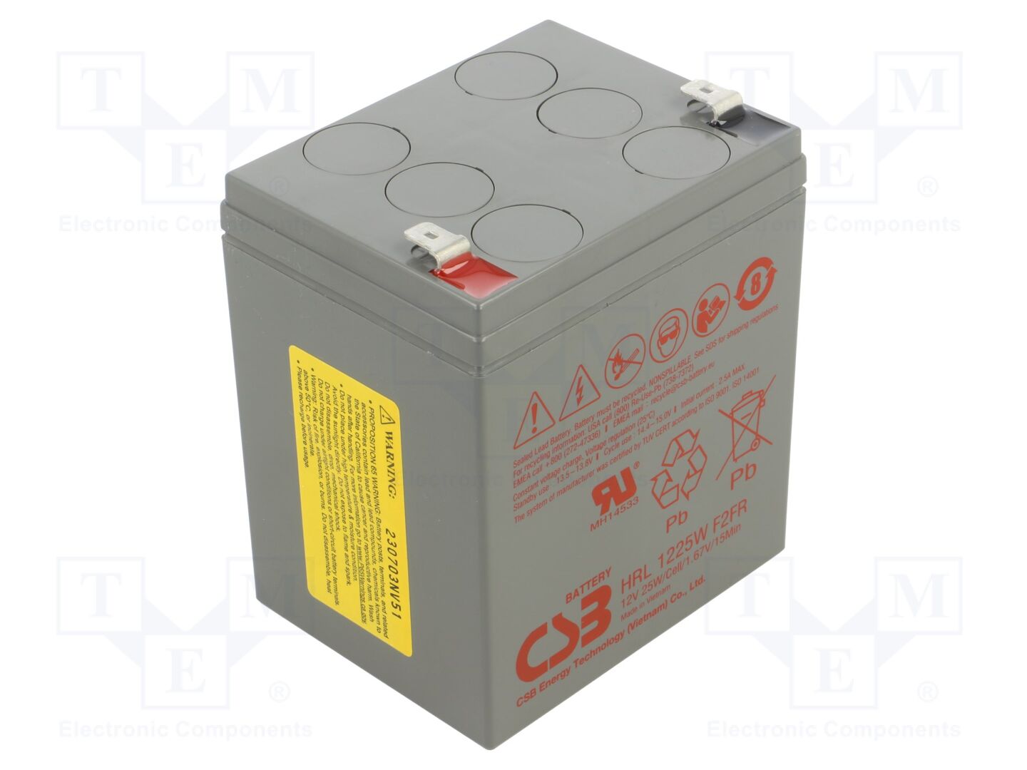 CSB BATTERY ACCU-HRL1225WF2FR Lyijyakku 12V