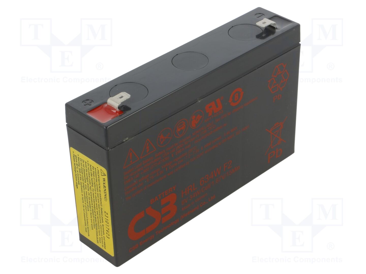 CSB BATTERY HRL634WF2 Happoakku 6V