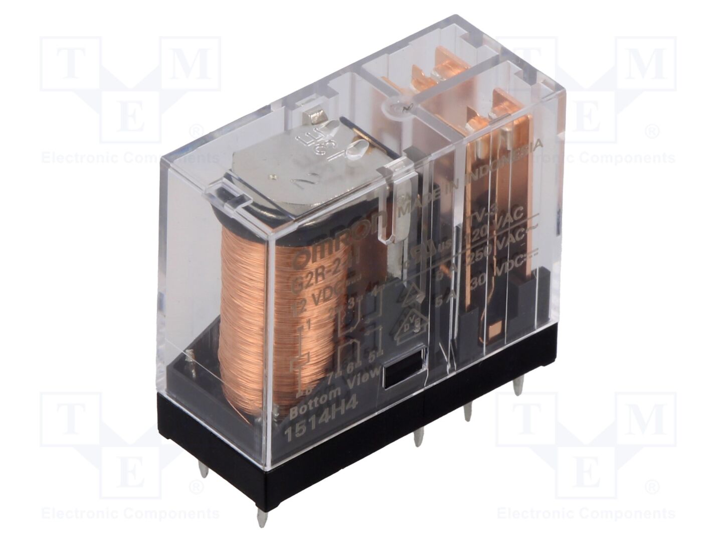 OMRON Electronic Components G2R-2-H-DC12 Sähkömagneettinen rele 12VDC