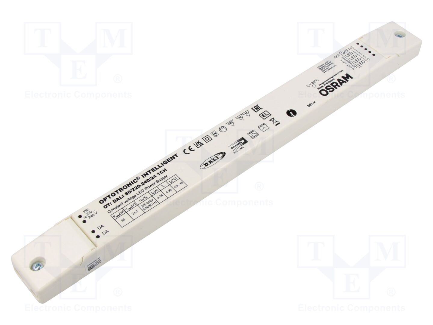 ams OSRAM OTI DALI 80/220-240/24 1CH LED-virtalähde 80W 24VDC