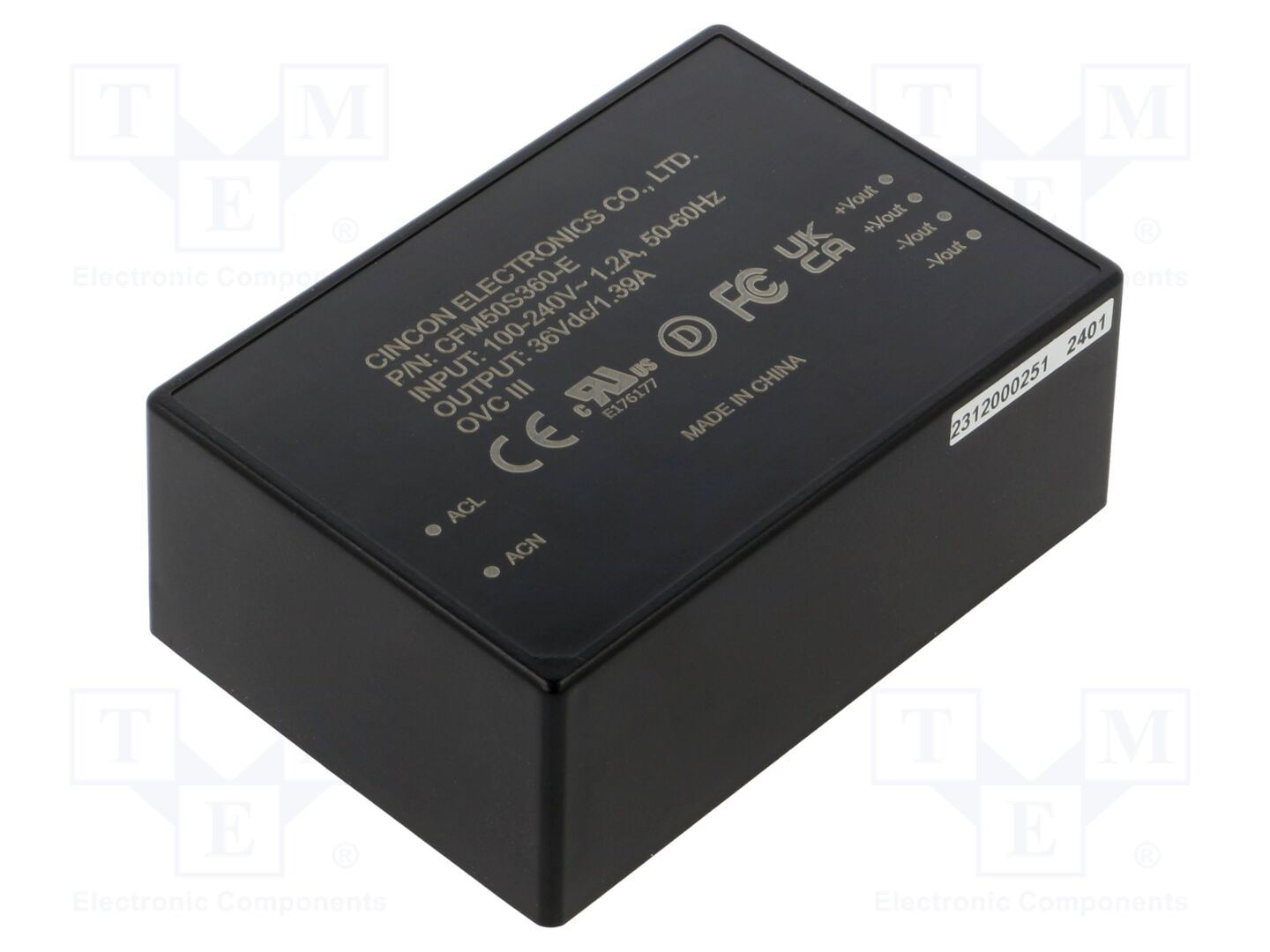 CINCON CFM50S360-E AC/DC-muunnin 50W