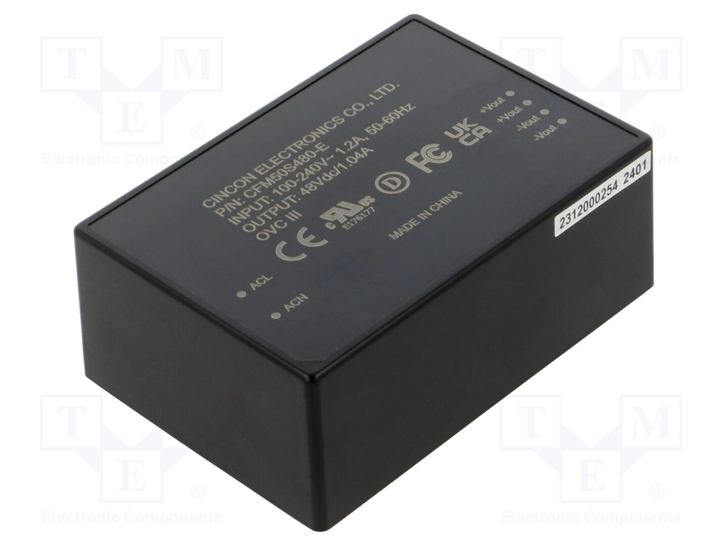 CINCON CFM50S480-E AC/DC-muunnin 50W