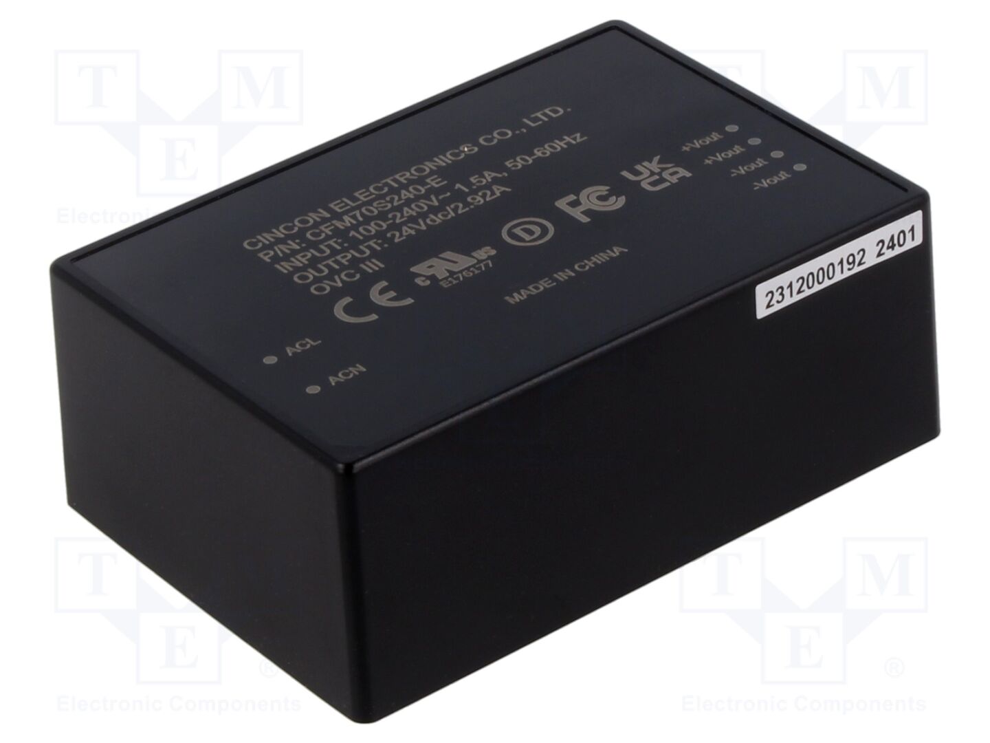 CINCON CFM70S240-E AC/DC-muunnin 70W