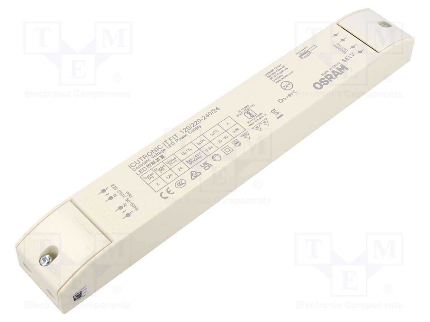 ams OSRAM IT FIT 120/220-240/24 LED-virtalähde 120W 24VDC