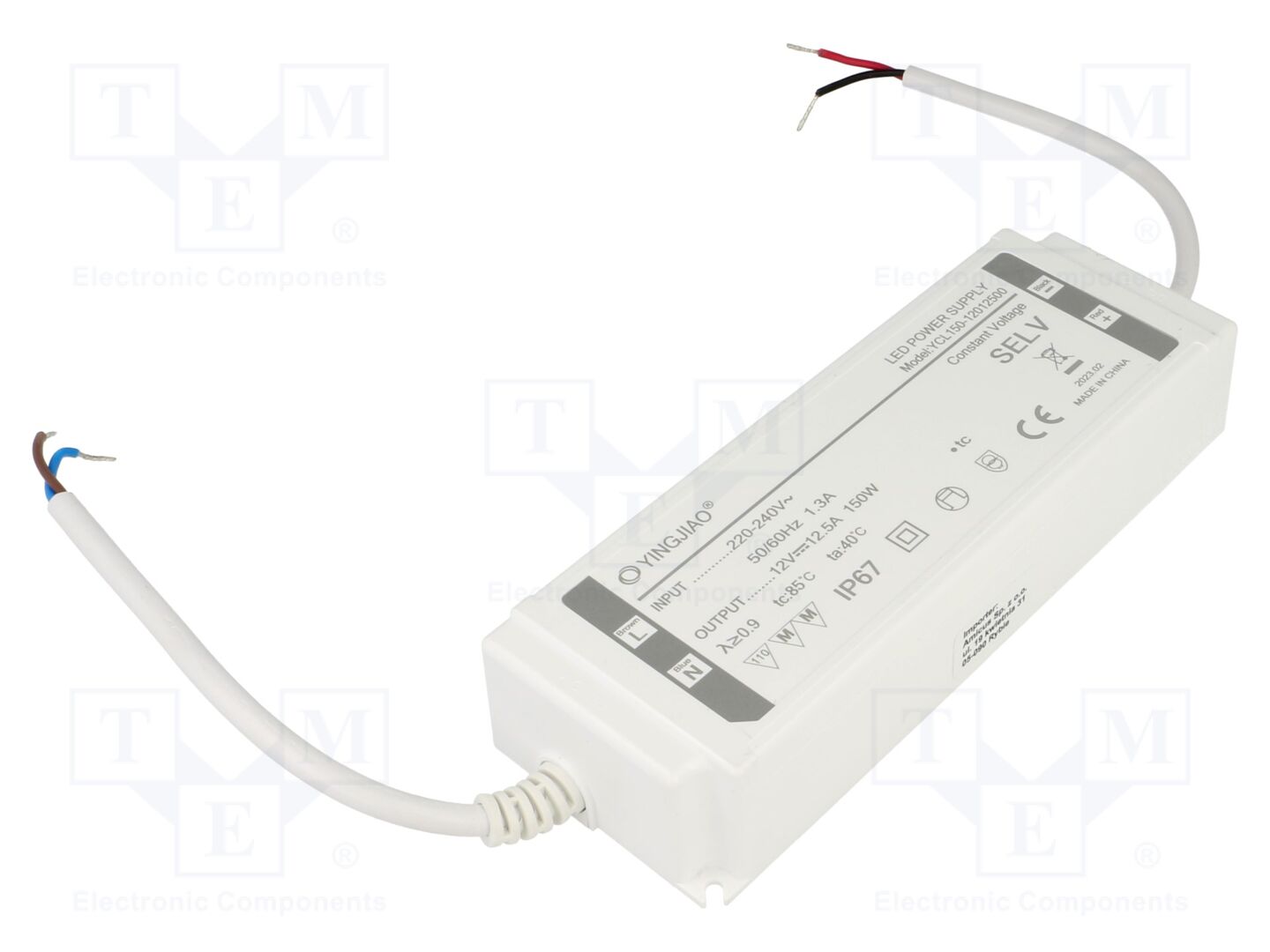 YINGJIAO YCL150-150-12 LED-verkkolaite 150W 12VDC 12,5A