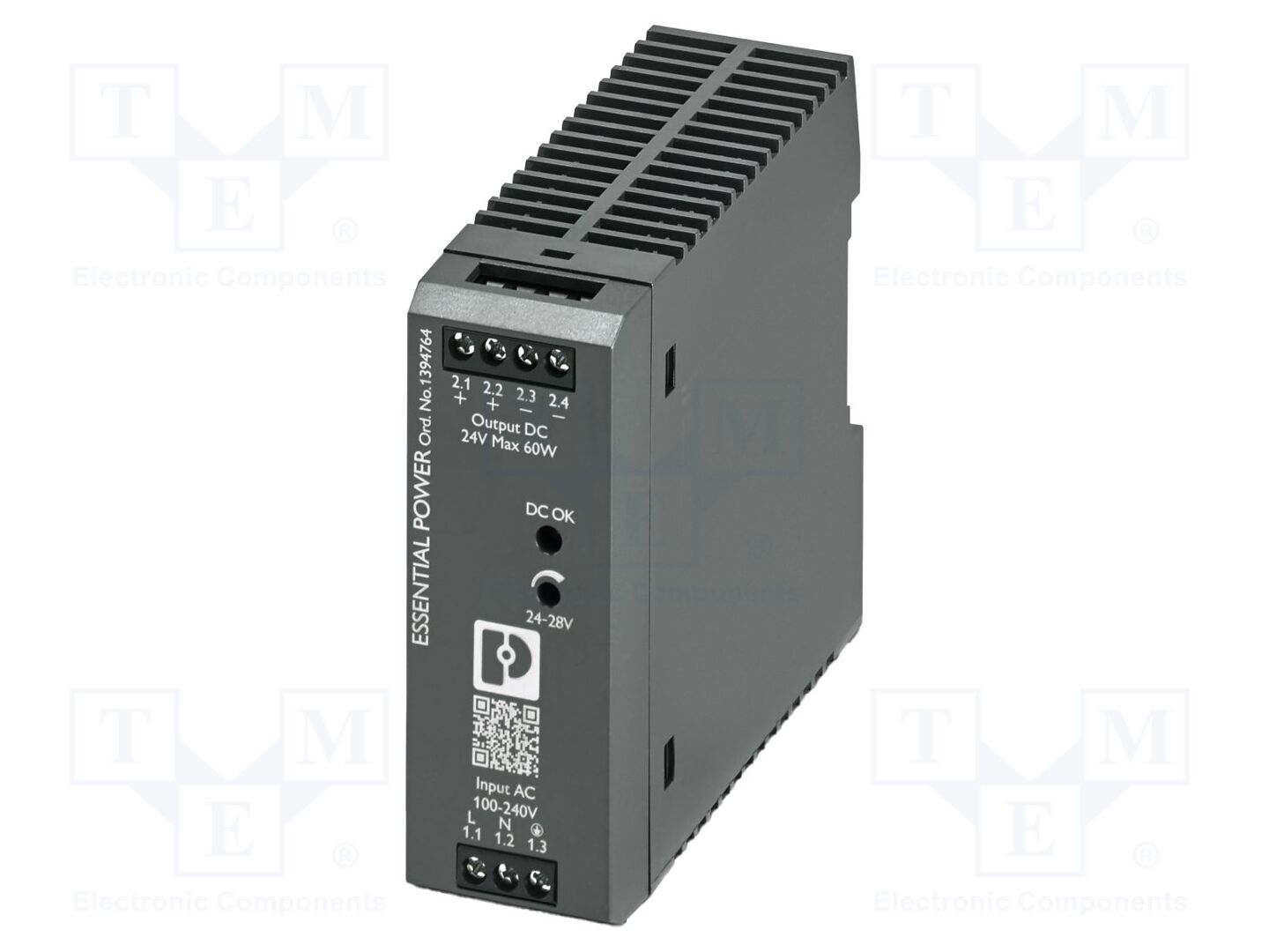 PHOENIX CONTACT PS-EE-2G/60W/24V DIN-kiskoon asennettava kytkentävirtalähde 60W 24VDC