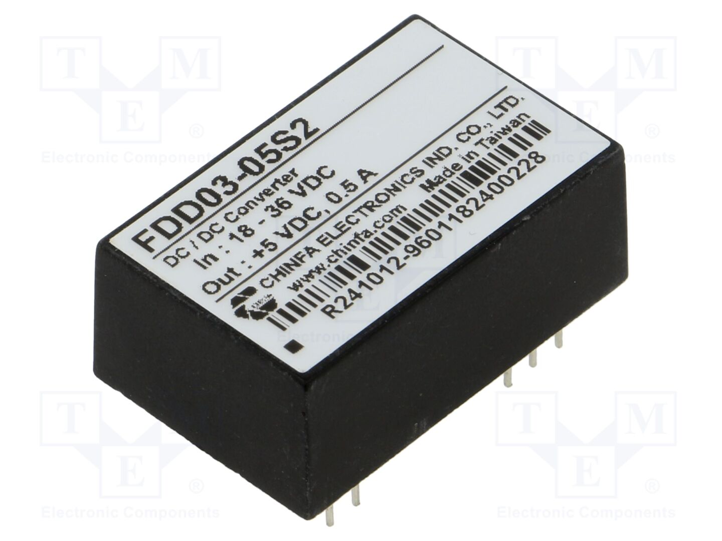 CHINFA ELECTRONICS FDD03-05S2 DC/DC-muunnin 2.5W