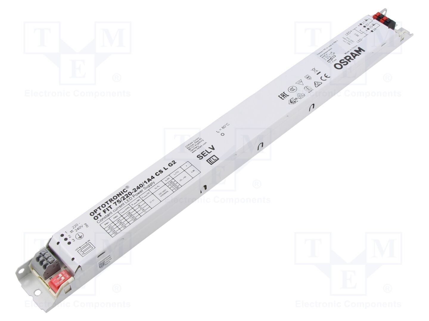 ams OSRAM OT FIT 75/220-240/1A4 CS L 2 LED-kytkentävirtalähde 71.4W 27-51VDC