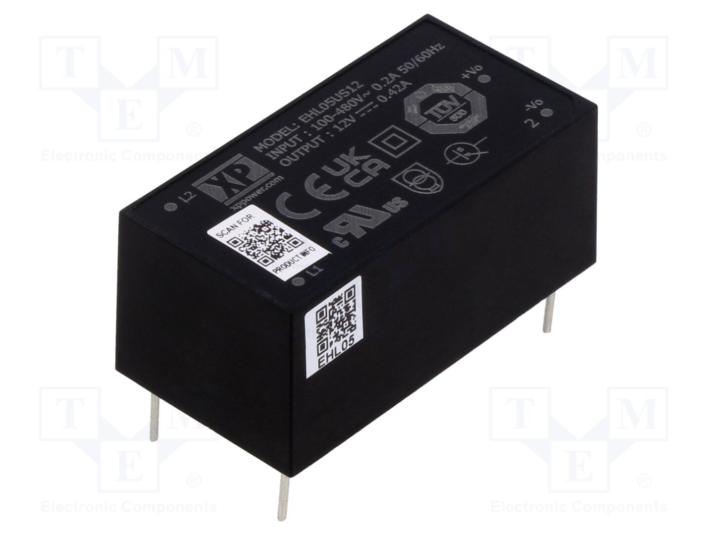 XP POWER EHL05US12 AC/DC-muunnin 5W