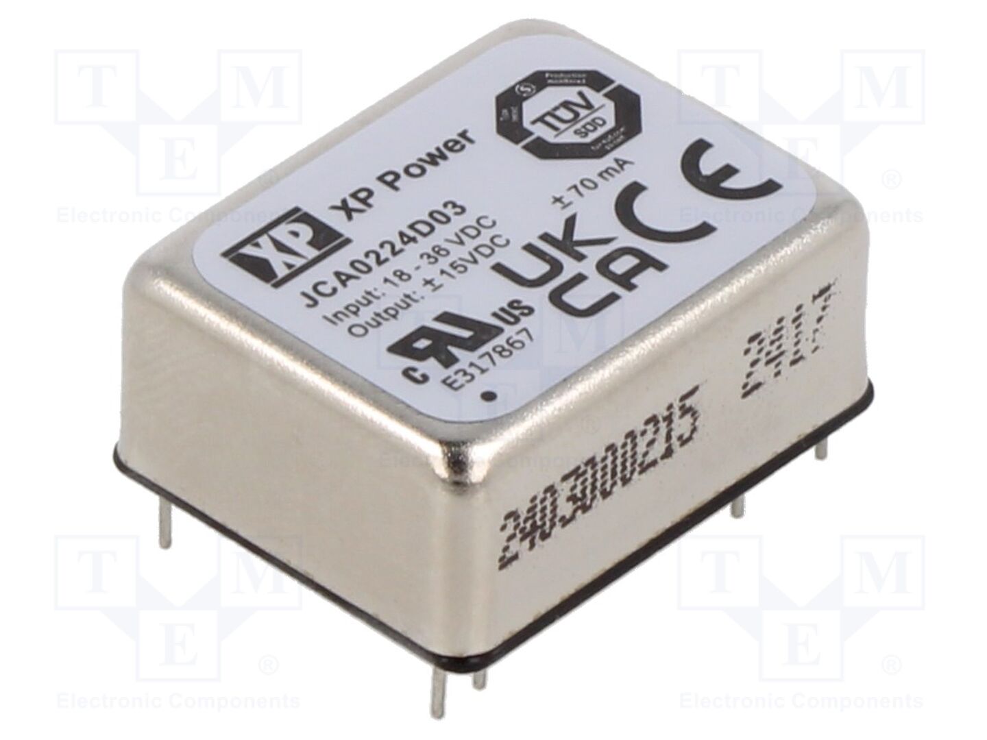 XP POWER JCA0224D03 DC/DC-muunnin 2W