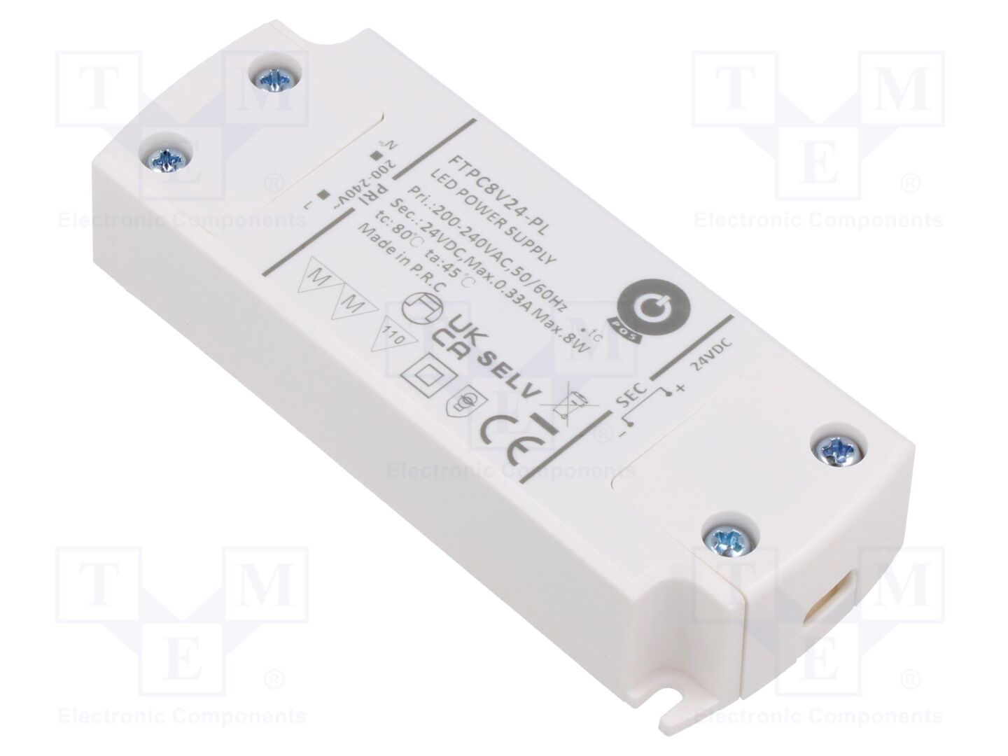 POS FTPC8V24-PL LED-verkkolaite 8W 24VDC 330mA