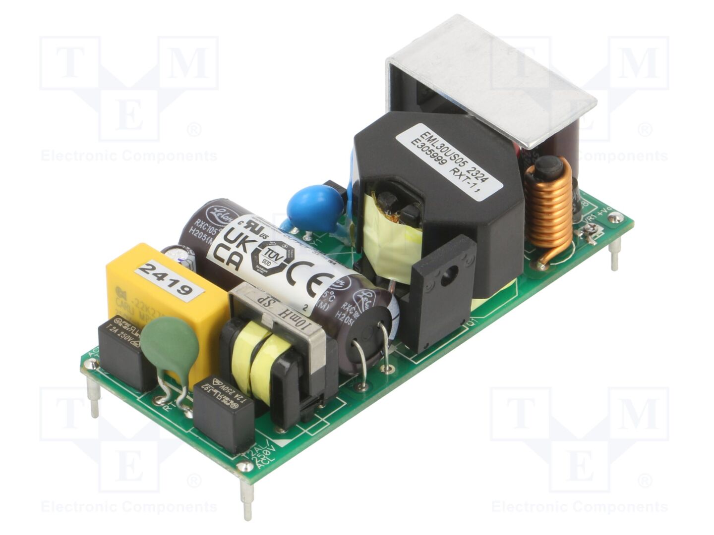 XP POWER EML30US05-P Avoin kehikko -kytkentävirtalähde 30W