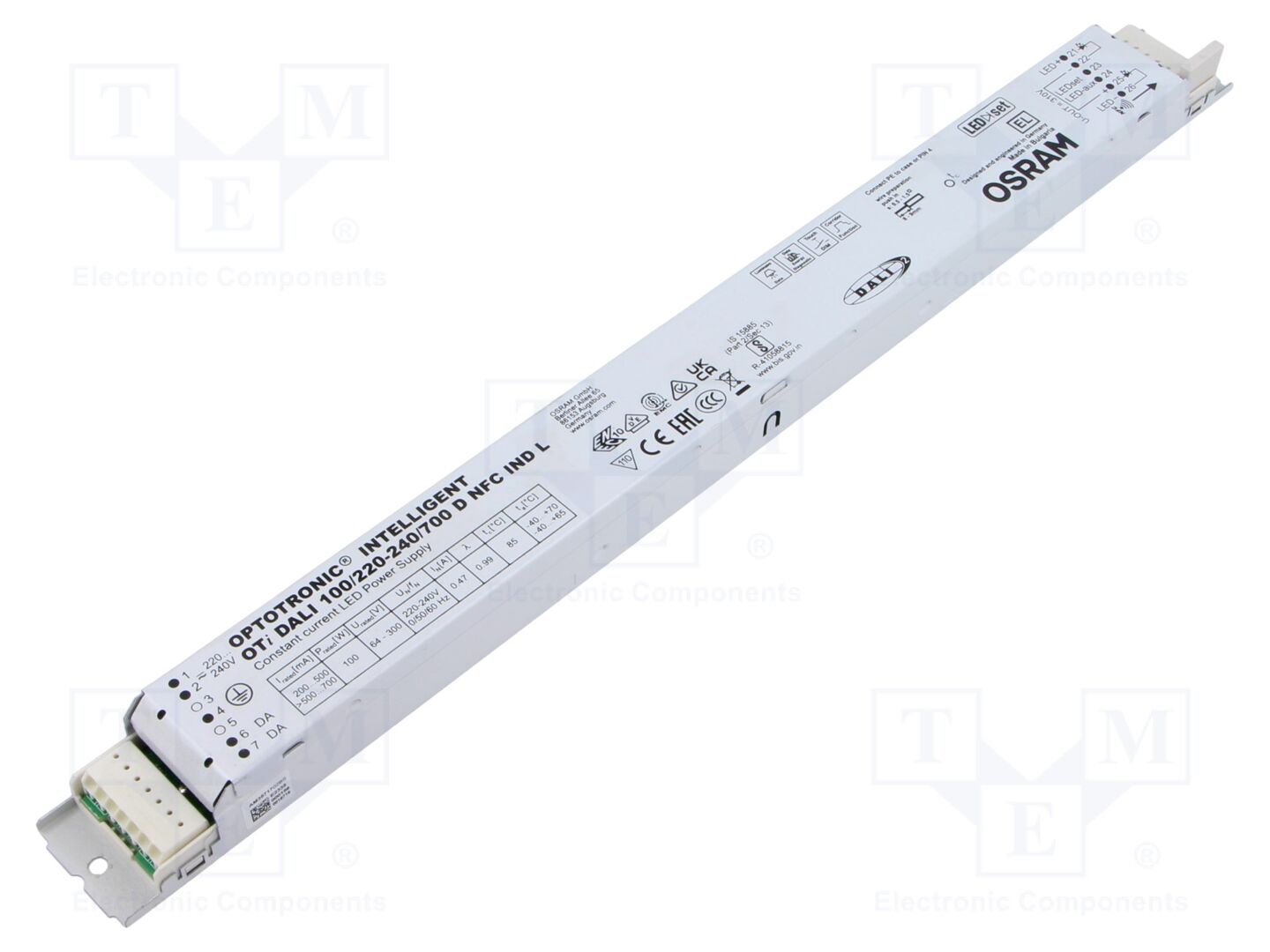 ams OSRAM OTI DALI 100/220-240/700 D NFC IND L LED-virtalähde 100W