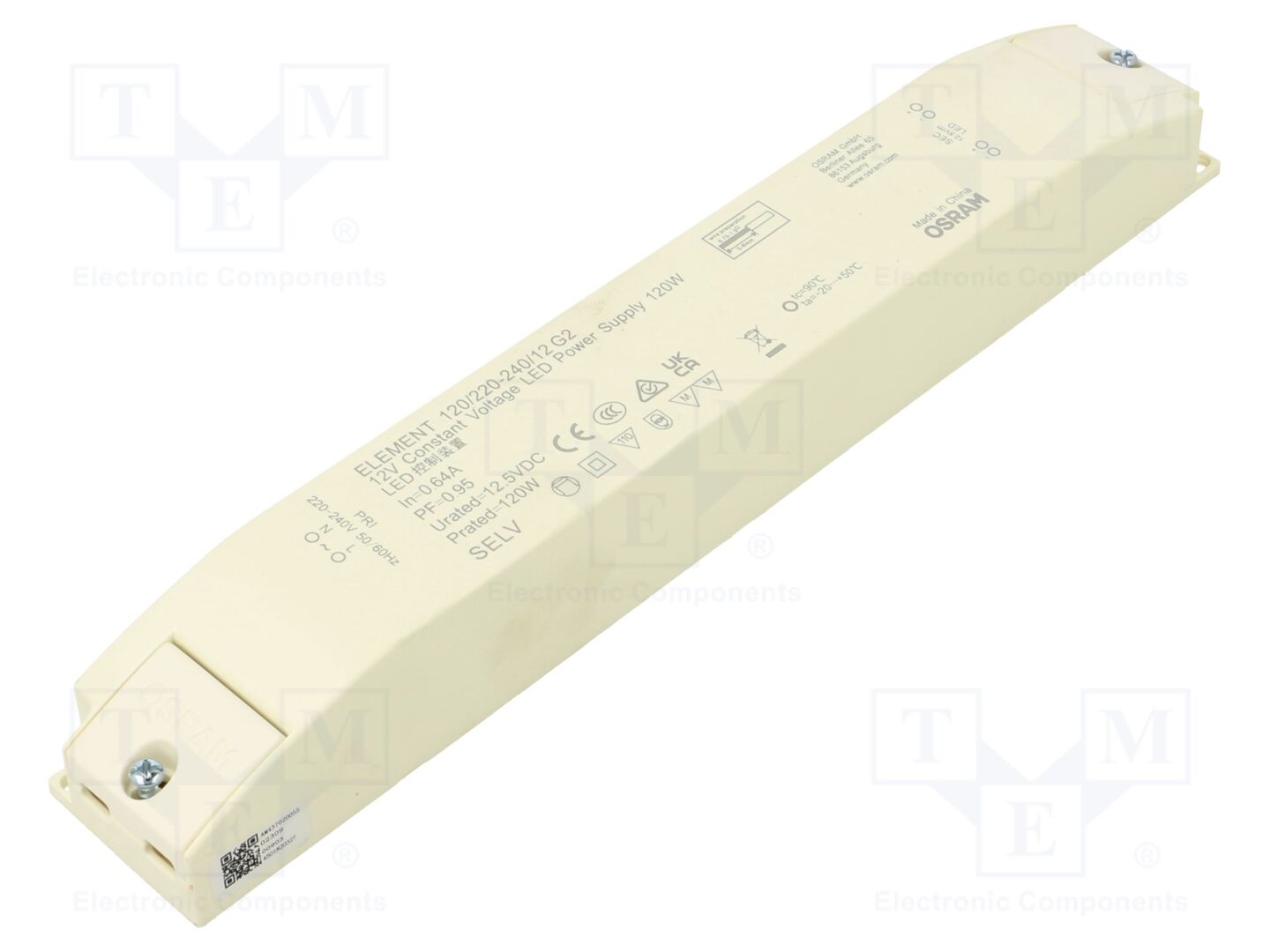 ams OSRAM ELEMENT 120/220-240/12 2 LED-virtalähde 120W 12,5VDC