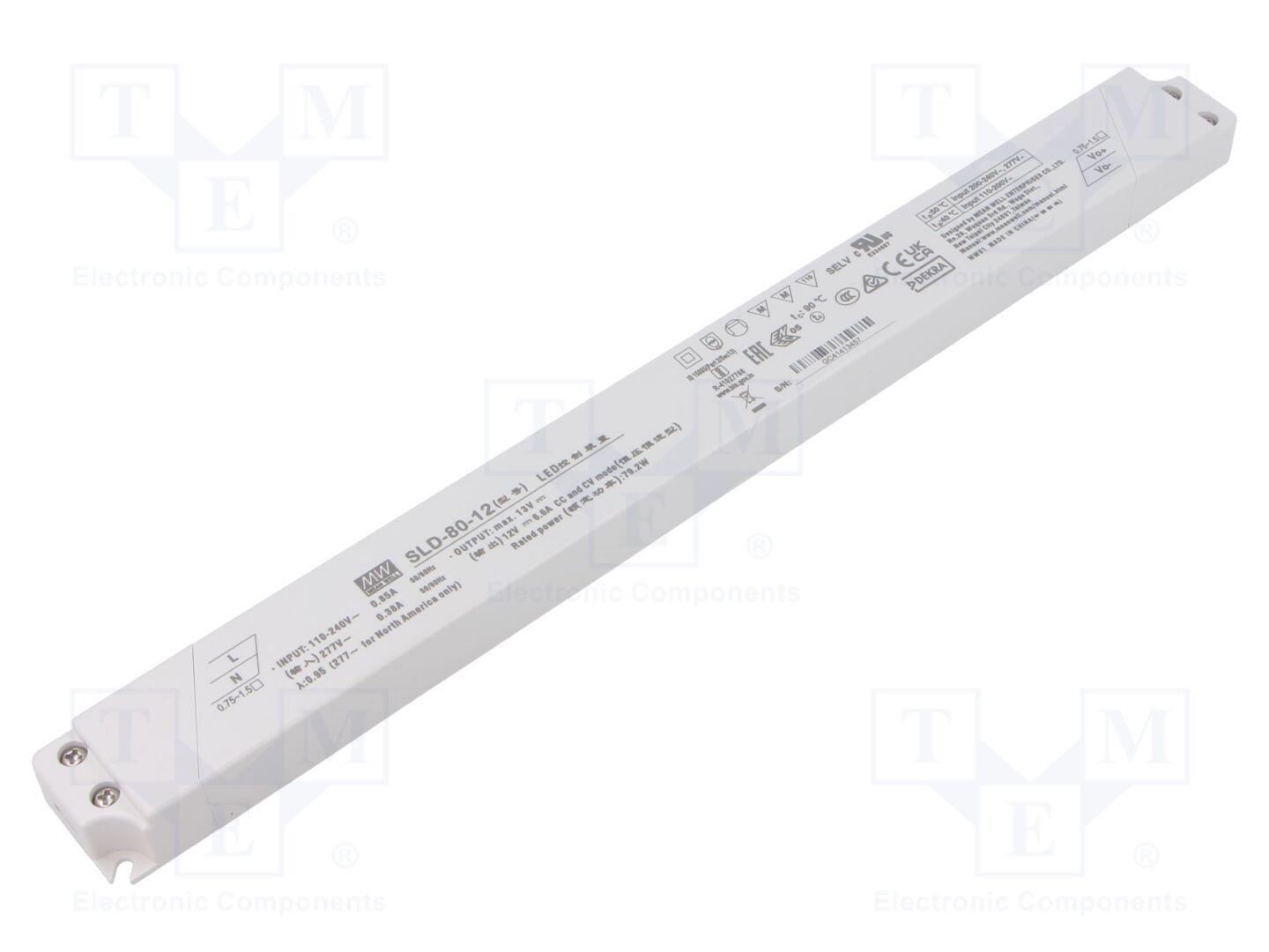 MEAN WELL SLD-80-12 LED-verkkolaite 80W 12VDC 6.6A