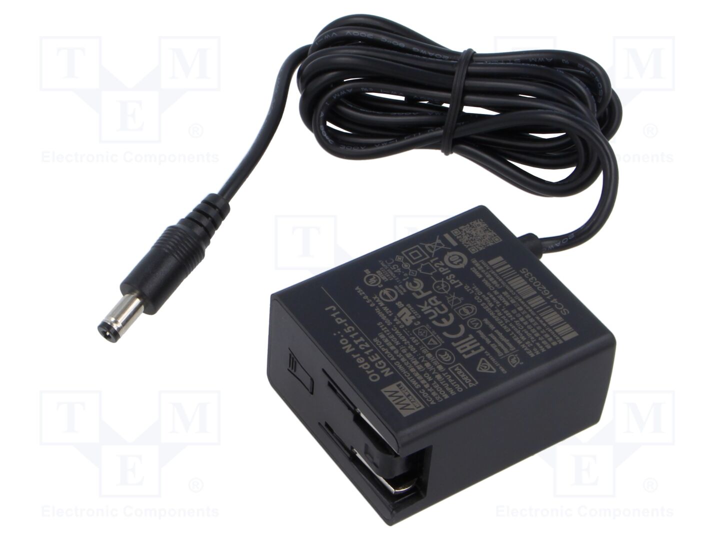 MEAN WELL NGE12I15-P1J Plug-in Power Supply 12V 0.8A