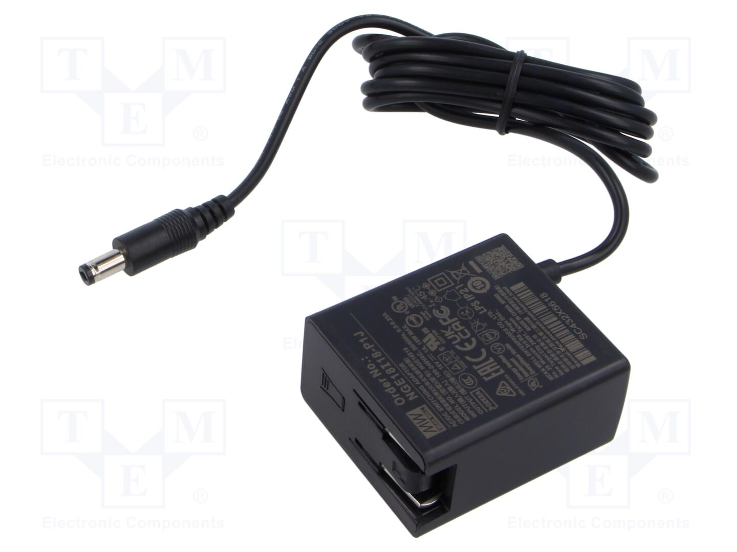 MEAN WELL NGE18I18-P1J Kytkinlähde Plug-in 18W 1A