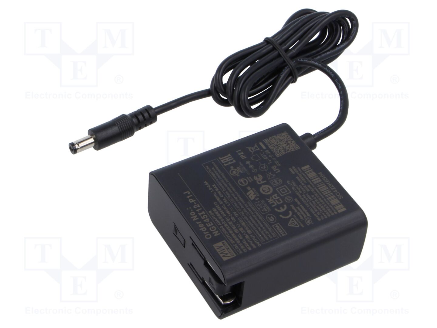MEAN WELL NGE45I12-P1J Kytkinmuuntaja 45W Pistotulppa